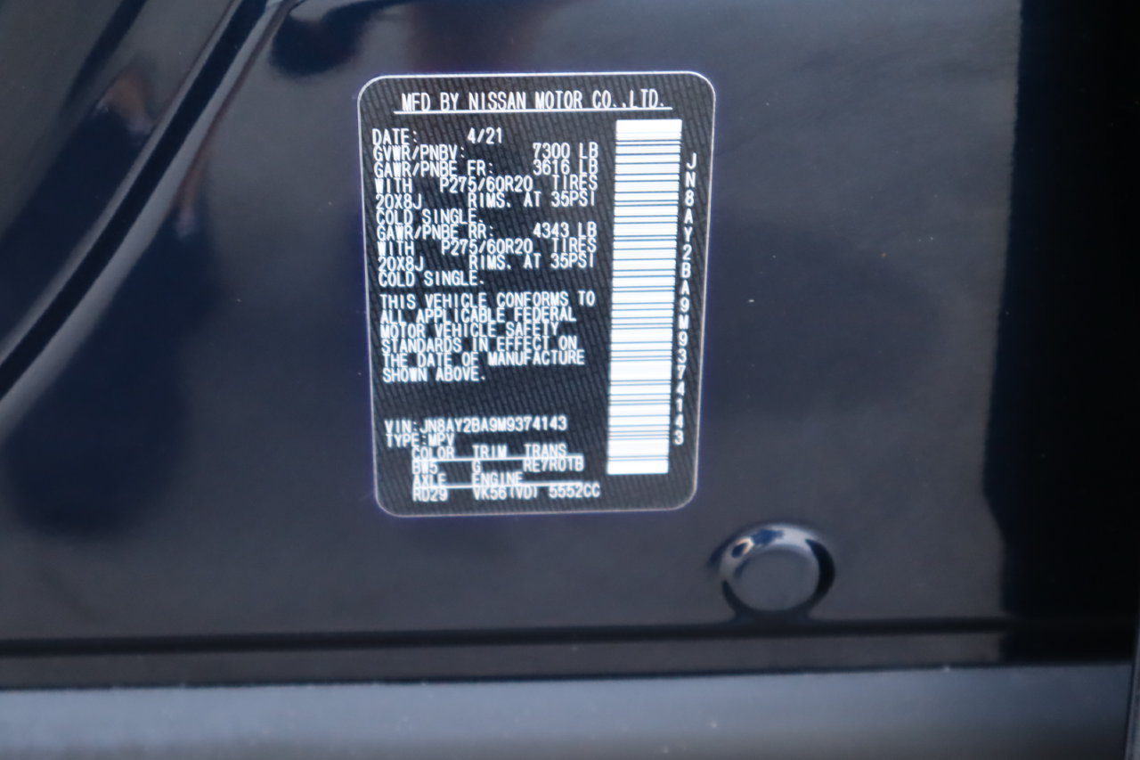 Used 2021 Nissan Armada SL w/ Captain's Chairs Package RWD image 33