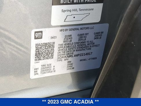 Certified 2023 GMC Acadia SLE w/ Driver Convenience Package AWD/4WD image 25
