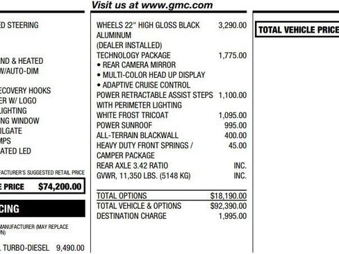 Certified 2024 GMC Sierra 2500 Denali w/ Technology Package AWD/4WD image 2