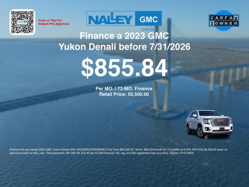 Used 2023 GMC Yukon Denali AWD/4WD image 3
