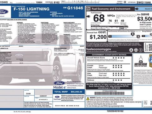 Used 2025 Ford F150 Lightning XLT AWD/4WD image 5
