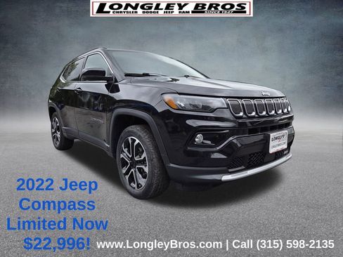 Used 2022 Jeep Compass Limited w/ Sun and Sound Group image 1