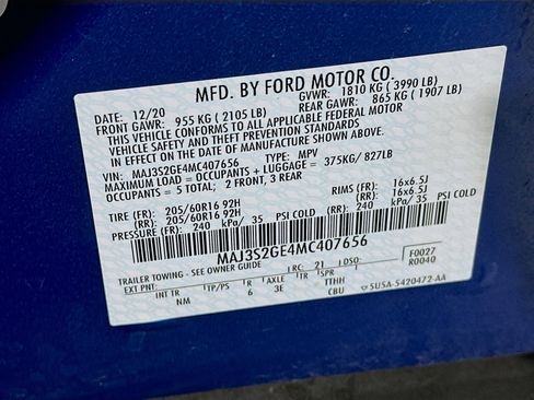 Used 2021 Ford EcoSport SE w/ SE Convenience Package FWD image 12