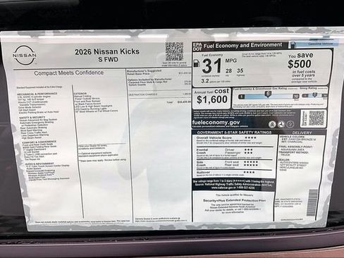 New 2026 Nissan Kicks S image 38