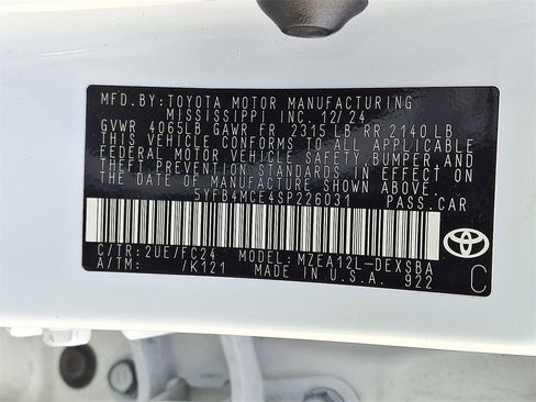 Certified 2025 Toyota Corolla FX image 27