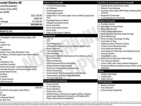 Certified 2025 Hyundai Elantra SE FWD image 30