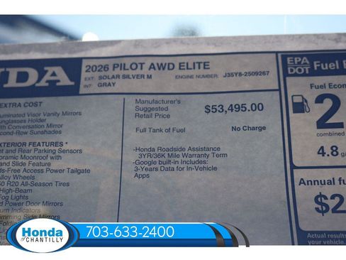 New 2026 Honda Pilot Elite image 42