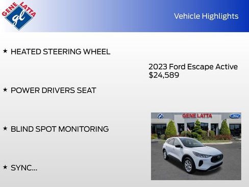 Certified 2023 Ford Escape Active AWD/4WD image 33