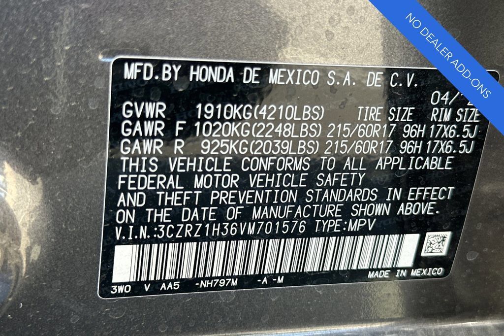 Certified 2027 Honda HR-V LX image 33