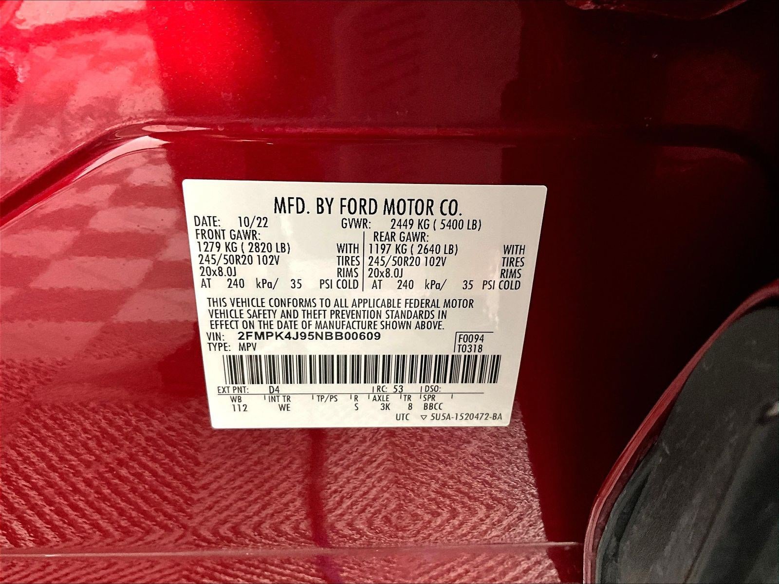 Used 2022 Ford Edge ST-Line AWD/4WD image 19