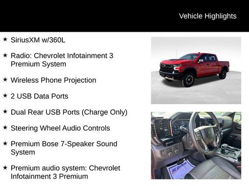 Certified 2023 Chevrolet Silverado 1500 ZR2 w/ Technology Package AWD/4WD image 15