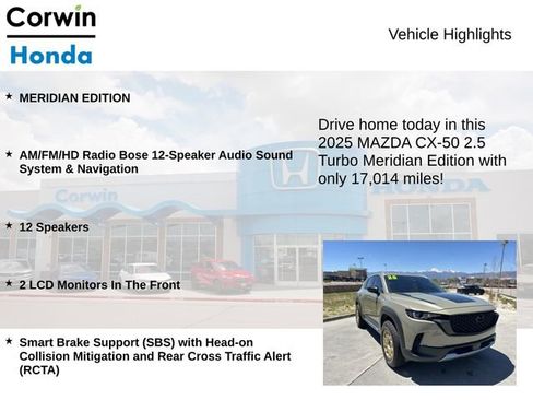 Used 2025 MAZDA CX-50 Meridian Edition AWD/4WD image 6