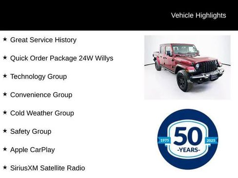 Certified 2021 Jeep Gladiator Willys image 7