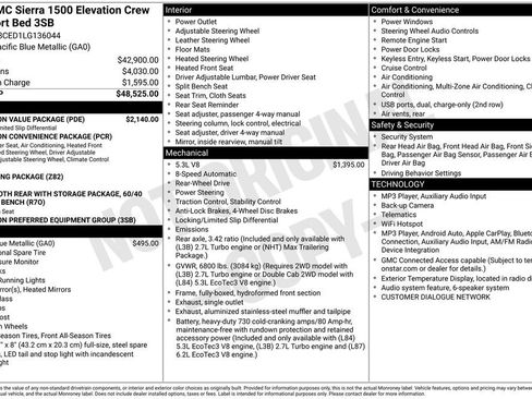 Used 2020 GMC Sierra 1500 Elevation w/ Elevation Value Package RWD image 5