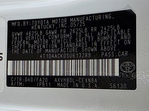 Certified 2025 Toyota Camry LE image 20