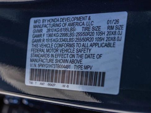 New 2026 Honda Pilot Touring image 25