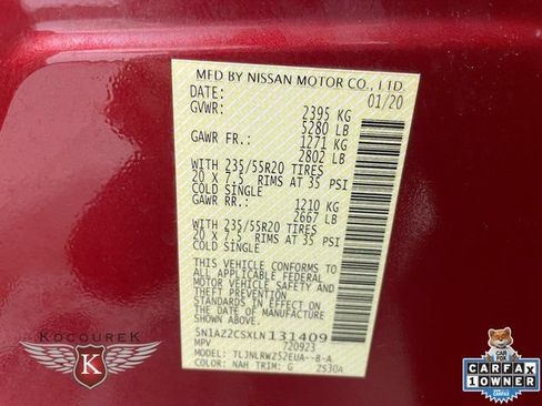 Used 2020 Nissan Murano SL w/ Moonroof Package AWD/4WD image 28