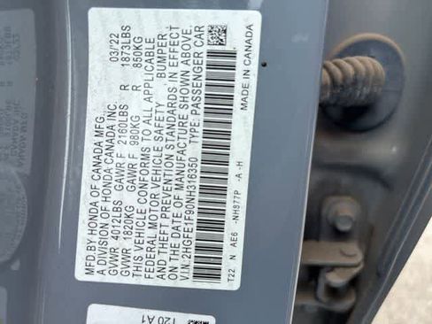 Used 2022 Honda Civic Touring image 25
