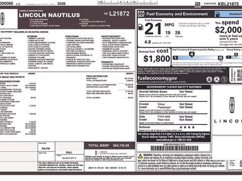 Used 2019 Lincoln Nautilus Reserve AWD/4WD image 8