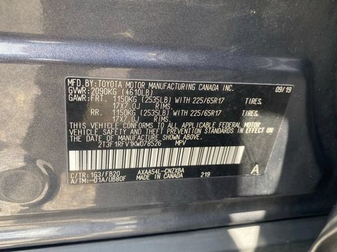Used 2019 Toyota RAV4 LE w/ All Weather Liner Package AWD/4WD image 21