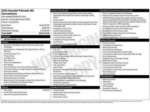 Used 2026 Hyundai Palisade SEL image 42