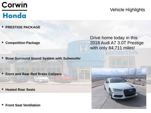 Used 2018 Audi A7 3.0T Prestige w/ Competition Package image 7