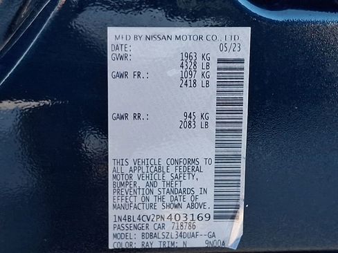 Certified 2023 Nissan Altima 2.5 SR w/ SR Premium Package image 28