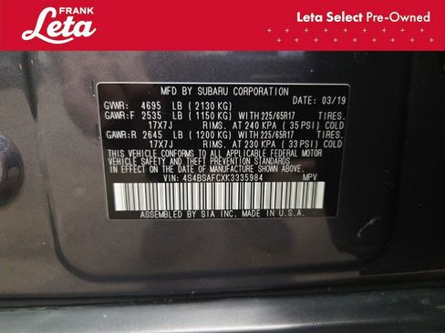 Used 2019 Subaru Outback 2.5i Premium AWD/4WD image 27