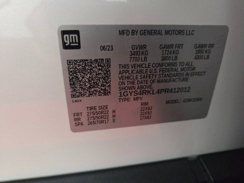 Used 2023 Cadillac Escalade ESV Sport Platinum w/ LPO, ONYX Package image 99