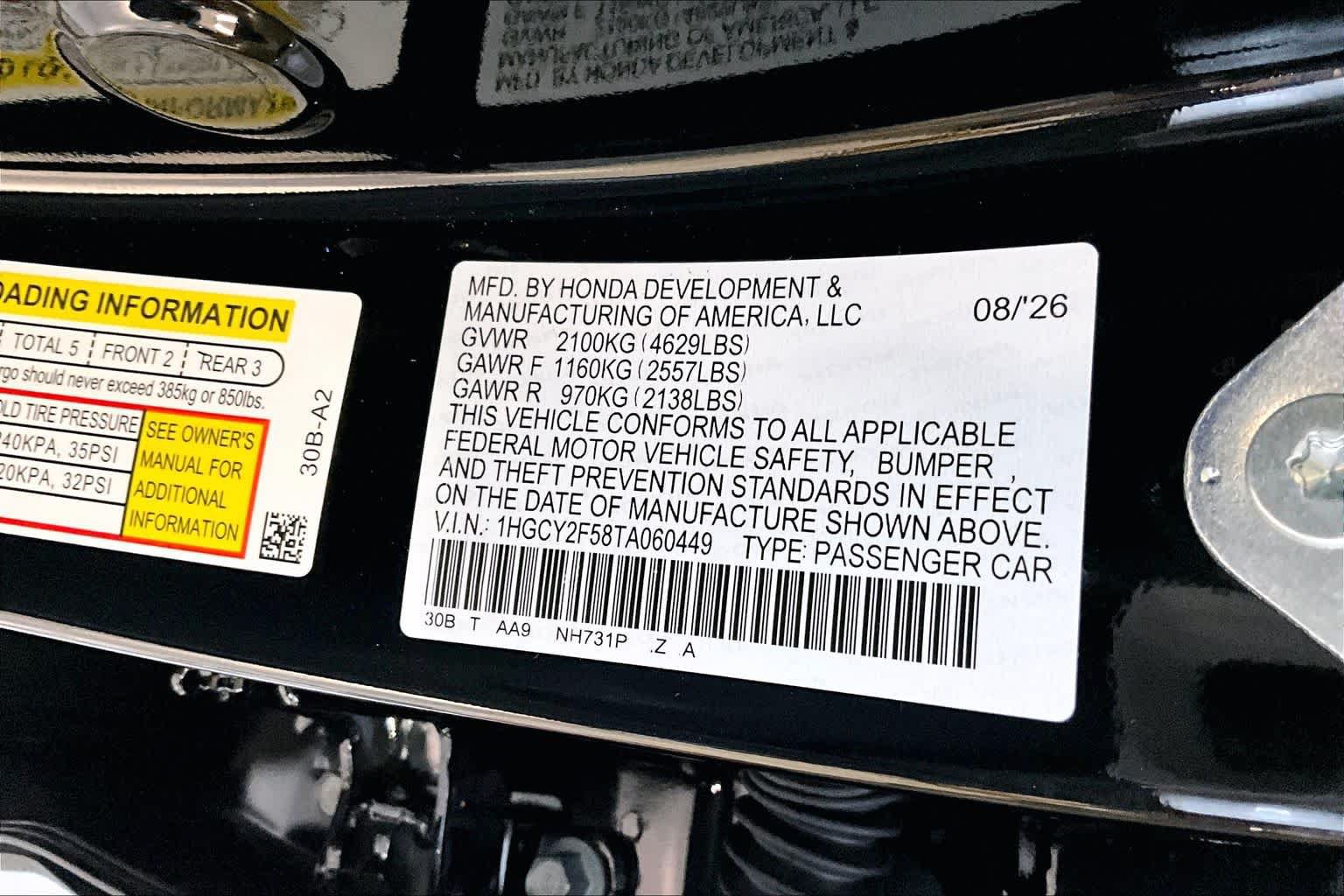 New 2026 Honda Accord Sport image 22