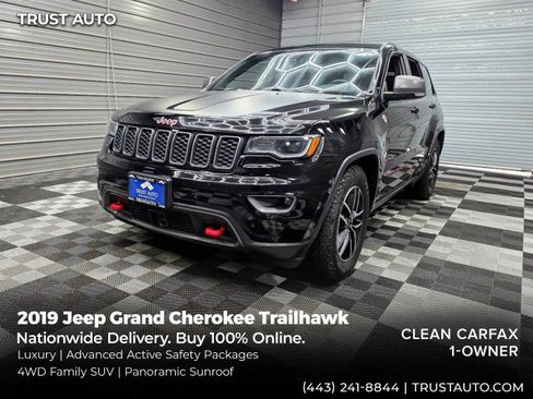 Used 2019 Jeep Grand Cherokee Trailhawk w/ Trailhawk Luxury Group AWD/4WD image 1
