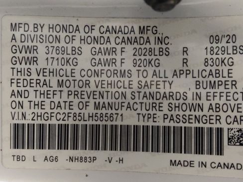 Used 2020 Honda Civic Sport image 33