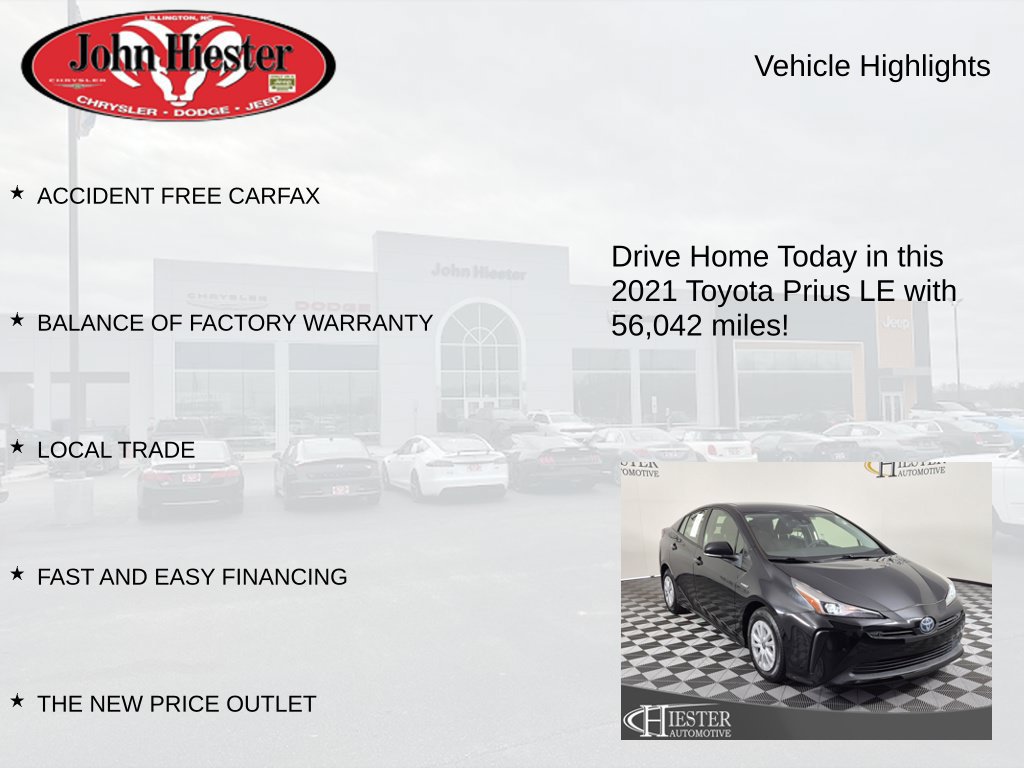 Used 2021 Toyota Prius LE FWD image 5