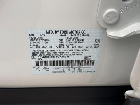 New 2026 Ford Explorer Platinum w/ LUX Leather Package image 20