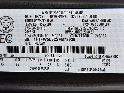 Used 2025 Ford F150 Lariat w/ Equipment Group 502A High AWD/4WD image 15