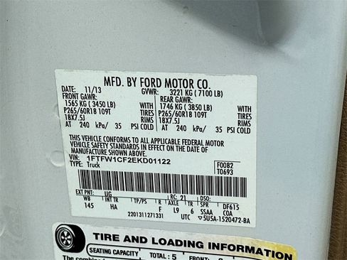 Used 2014 Ford F150 Lariat w/ Equipment Group 501A Mid image 27