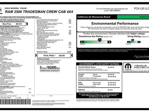 Used 2022 RAM 2500 Tradesman AWD/4WD image 3