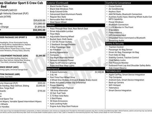 Used 2023 Jeep Gladiator Sport AWD/4WD image 13