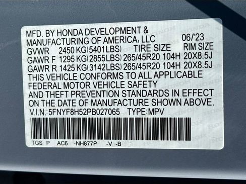 Certified 2023 Honda Passport EX-L image 32