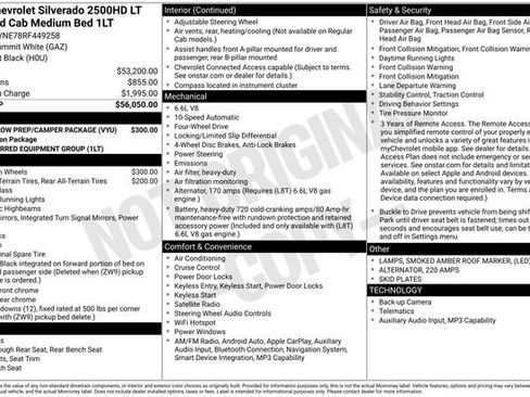 Used 2024 Chevrolet Silverado 2500 LT w/ Snow Plow Prep/Camper Package AWD/4WD image 37