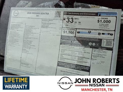 New 2026 Nissan Sentra SV w/ Floor Mat Package image 19