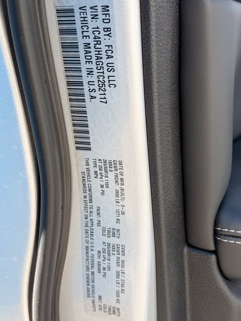 New 2026 Jeep Grand Cherokee Laredo X AWD/4WD image 24