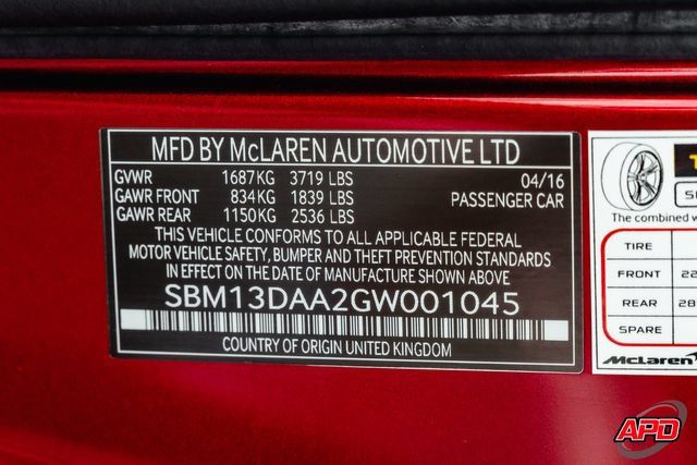 Used 2016 McLaren 570S Coupe RWD image 99