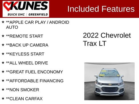 Used 2022 Chevrolet Trax LT w/ LT Convenience Package AWD/4WD image 2