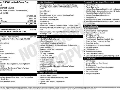 Used 2025 RAM 1500 Limited w/ Body Color Bumper Group image 10