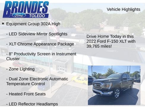 Used 2022 Ford F150 XLT w/ Equipment Group 302A High AWD/4WD image 12