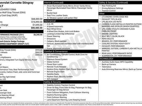 Used 2024 Chevrolet Corvette Stingray Coupe w/ Z51 Performance Package RWD image 11