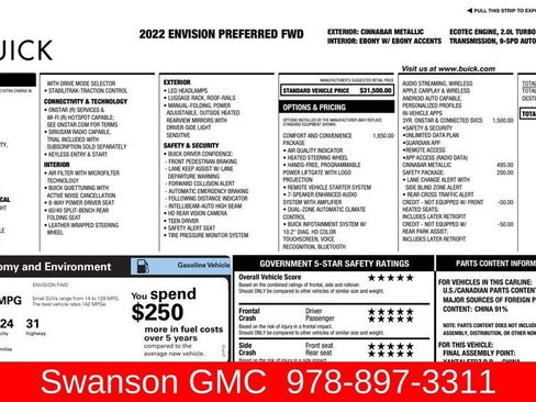 Used 2022 Buick Envision Preferred image 5