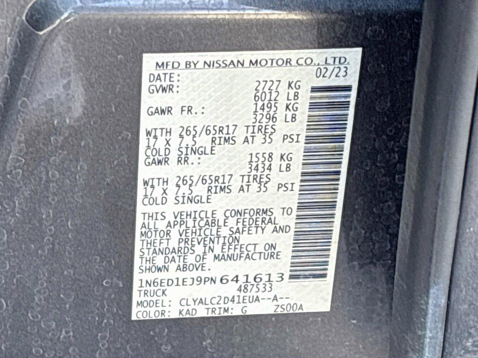 Used 2023 Nissan Frontier SV w/ SV Convenience Package RWD image 34