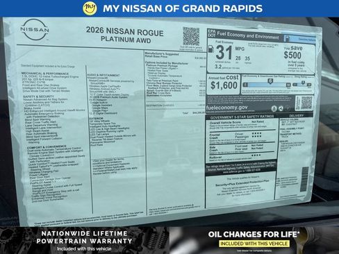 New 2026 Nissan Rogue Platinum w/ Platinum Premium Package image 21